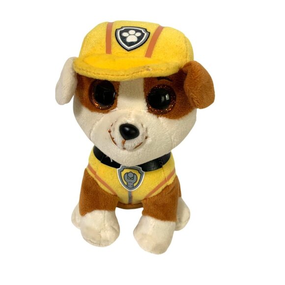 Ty Beanie Boos Paw Patrol Rubble 6 in Tall Plush STuffed Animal Doll Toy Yellow - Picture 1 of 6